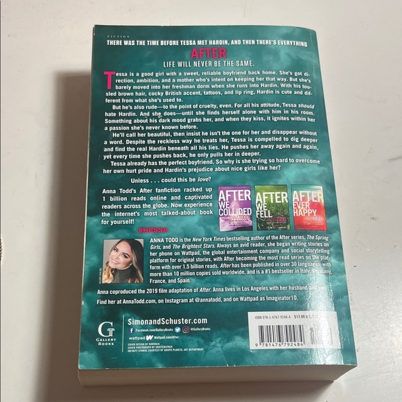 After by Anna Todd Paperback - Picture 2 of 2